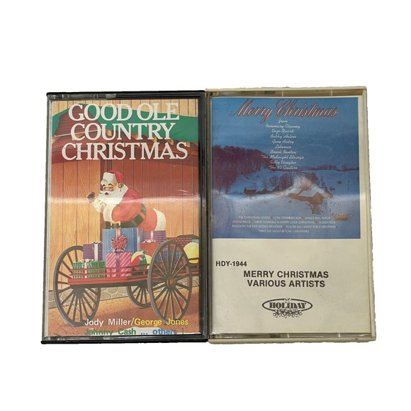 Good Ole Country Christmas CBS Special & Merry Christmas Various Artist Cassette - Picture 2 of 9